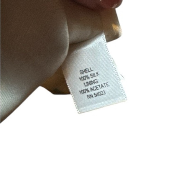 Banana Republic Silk Abstract Floral Dress Blue Green Sz 0P Spring Summer Mini - Picture 7 of 7